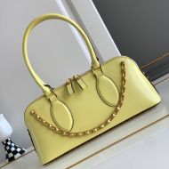 Valentino Rockstud E/W Duffle Bag In Calfskin Yellow