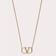 Valentino VLogo Signature Necklace In Metal Gold