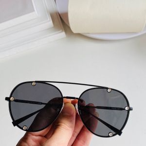 Valentino VA2045 Round Sunglasses Metal Frame With Crystal Studs Black