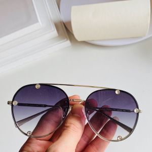 Valentino VA2045 Round Sunglasses Metal Frame With Crystal Studs Blue