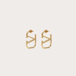 Valentino Mini VLogo Signature Earrings In Metal Gold