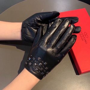 Valentino Rockstud Spike Gloves Women Sheepskin Black