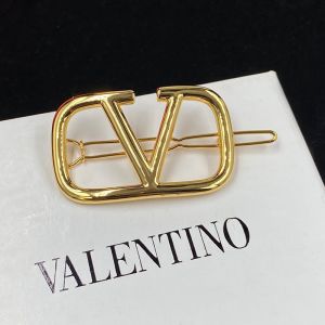 Valentino Garavani VLogo Signature Hair Clip In Gold