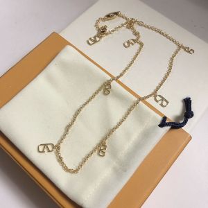 Valentino Garavani VLogo Signature Necklace With Metal In Gold